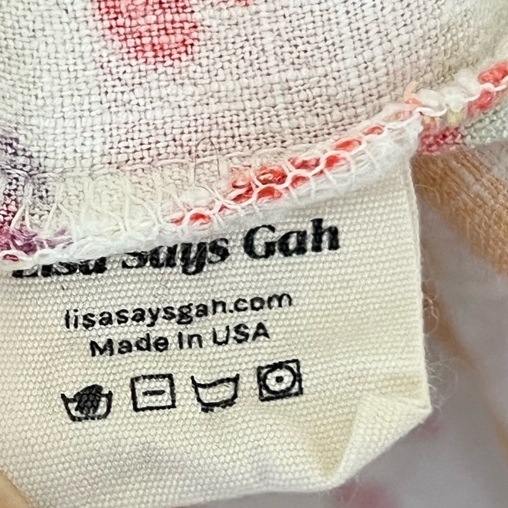 Lisa Says Gah Joni Farmers Market Fruit Print Maxi Dress Medium - Picture 7 of 8